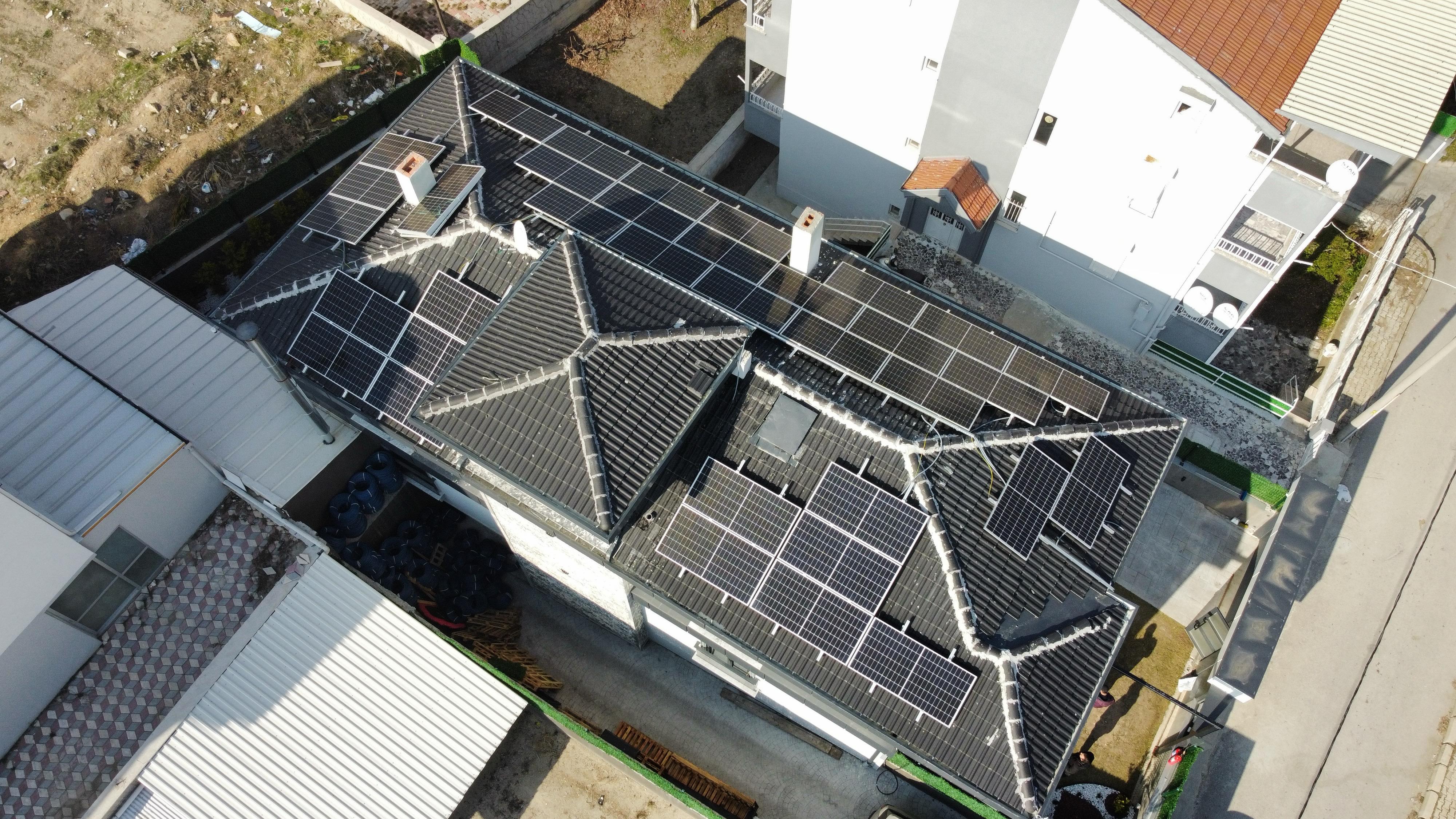 Mesken Çatı Güneş Enerji Sistemleri